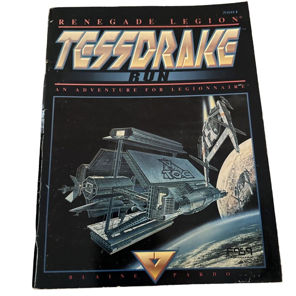 U Renegade Legion Tessdrake Run an Adventure for Legionaire Book 1991 FASA 5801